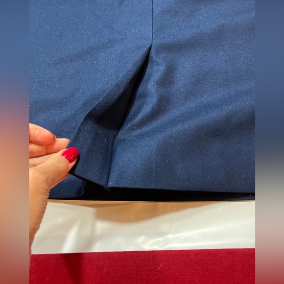 Pendleton plain BLUE WOOL midi SKIRT women’s SIZE 6 petite Back Slit office work - Picture 9 of 12